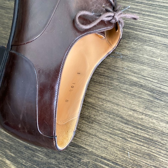 Bally Mens Italian Paco Lace Shoes Size 10.5 D in Deep Brown